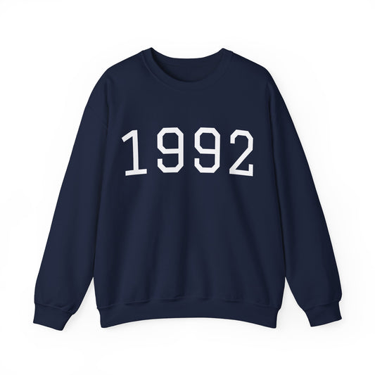 1992 College Varsity Birth Year Sweatshirt (Unisex)