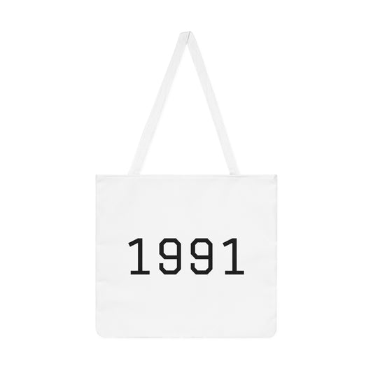 1991 College Varsity Birth Year Tote Bag (Unisex)