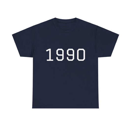 1990 College Varsity Birth Year T-Shirt (Unisex)