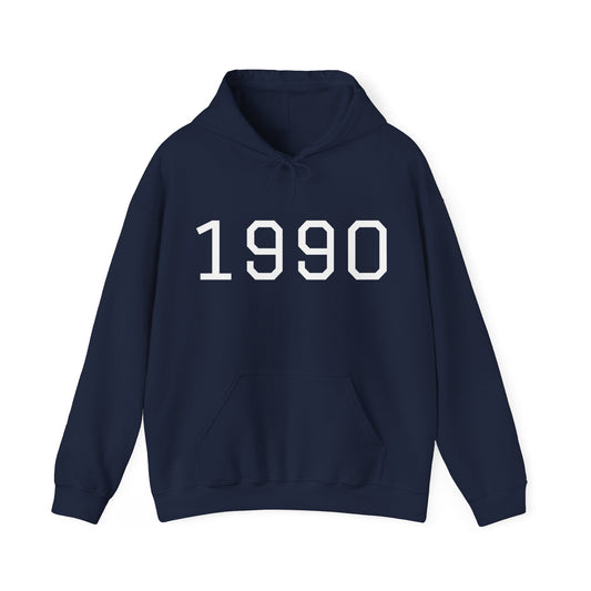 1990 College Varsity Birth Year Hoodie (Unisex)