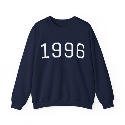 1996 College Varsity Birth Year Sweatshirt (Unisex)